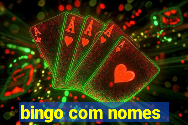 bingo com nomes